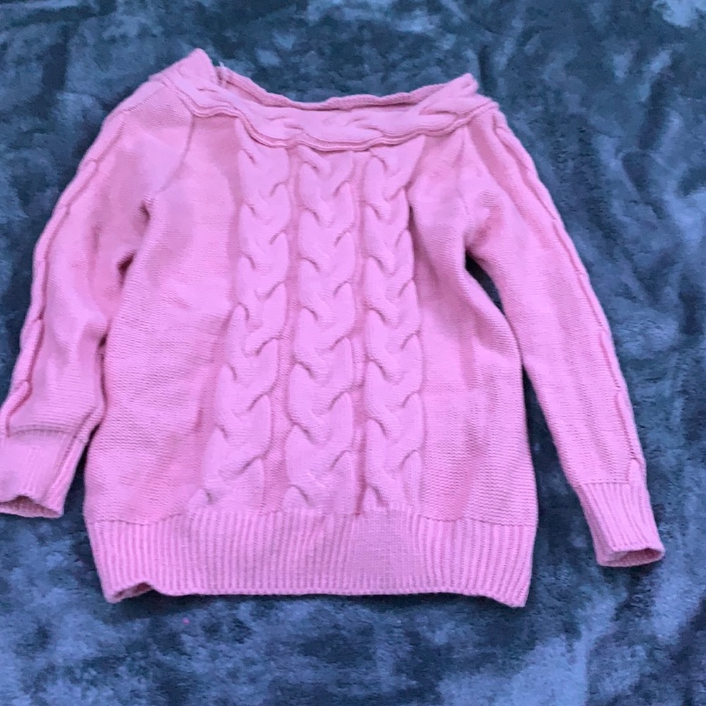 Over the shoulder sweater